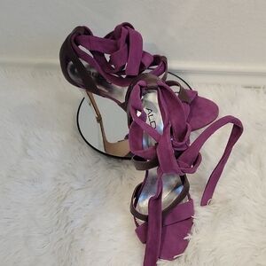 Aldo Purple Strappy Heels